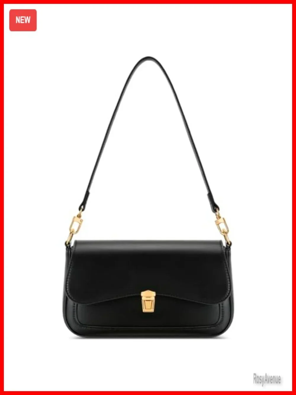 Mini Shoulder Bag Clutch Purse with Chain Strap Faux Leather Hobo